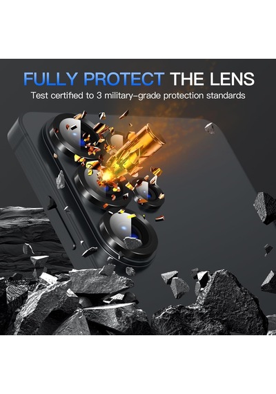 Samsung Galaxy S26 Ultra İçin Kolay Kurulum Aparatlı Kamera Lens Koruyucu 9h Temperli Cam Hd Görüntü Darbelere Karşı S26 Ultra Koruyucu Alüminyum Alaşım Çerçeve S26 Ultra Kamera Koruma Siyah