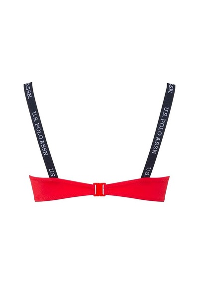 U.S. Polo Assn. Kadın Kırmızı İnce Askılı Bikini Üst 21502