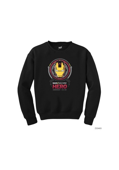 Iron Man The Invincible Siyah Sweatshirt