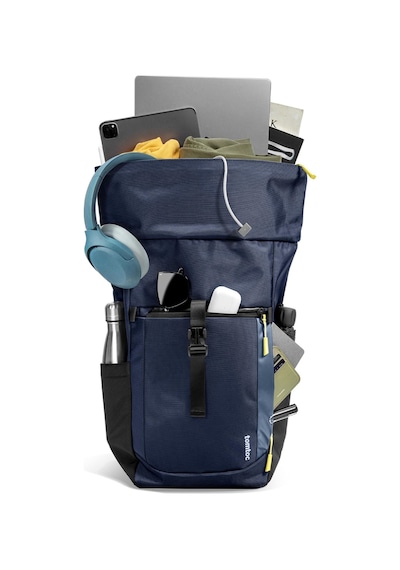 Tomtoc 61m1b1-17l-23l Lacivert Navigator Serisi 15.6" Notebook Sırt Çantası