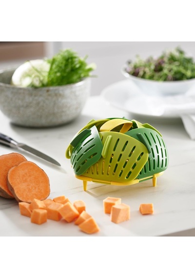 Joseph Joseph 45030 Bloom Katlanır Buharda Pişirme Sepeti, Yeşil