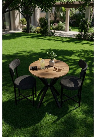 Mutfak Masası 70 Çap Yuvarlak 2 Sandalyeli Masa Takımı Modern Bahçe Balkon Cafe Teddy 9841 Antrasit Genel Mutfak Masası 70 Çap Yuvarlak 2 Sandalyeli Masa Takımı Modern Bahçe Balkon Cafe Teddy 9841 Antrasit Genel