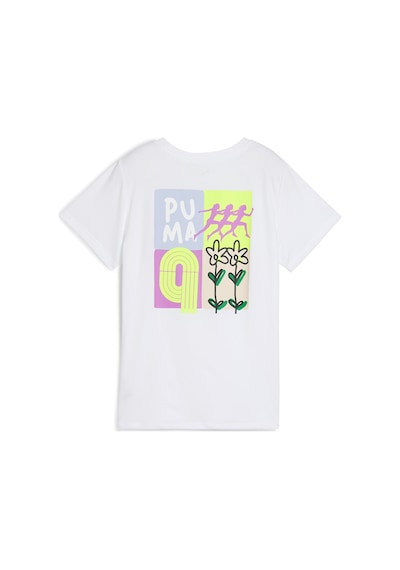 Puma Graphıcs Runnıng Illustra Beyaz Kadın Kısa Kol T-shirt Beyaz