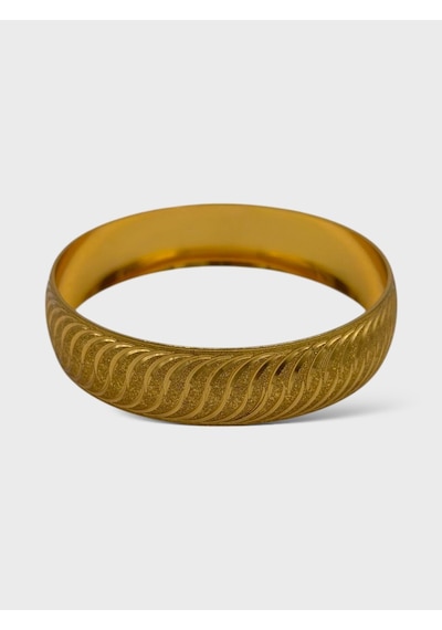 Arnes Jewelry Çelik 22 Ayar Altın Kaplama Bilezik Ar30 Gold