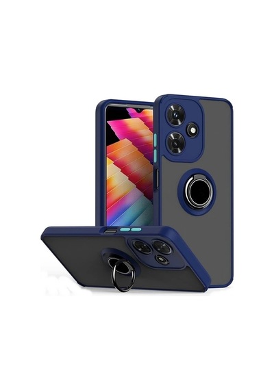 Teleplus Realme C53 Kılıf Montreal Mat Yüzüklü Kapak