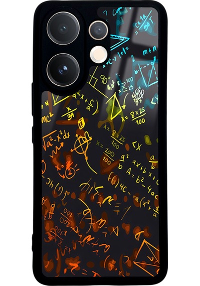 Vivo V60 Matematik Tasarımlı Glossy Telefon Kılıfı Çok Renkli
