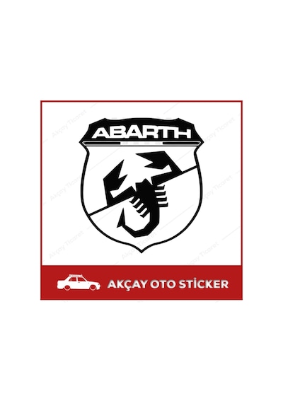 Abarth Akrep Sticker Oto Sticker Abarth Araba Sticker