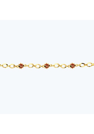 Altınbaş 22 Ayar Altın Çocuk Uğur Böceği Bileklik Bjrbl0005-25925 Renkli