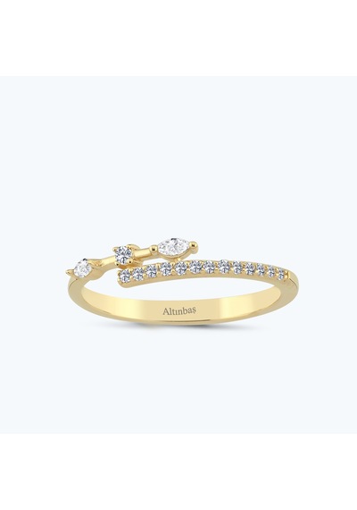 Altınbaş Altın Sıra Taşlı Yüzük Ayz00449-y-25827 Renkli