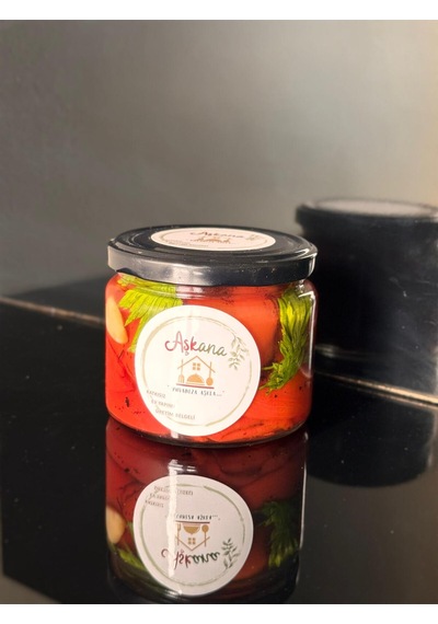 Közlenmiş Kapya Biber 300g X 4 Adet - Ev Yapımı Katkısız Köz Biber Konservesi Ekonomik Paket