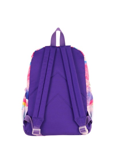 Kaukko Dört Bölmeli Kız Çocuk - Pembe Mor - Unicorn Baskılı - İlkokul Okul Sırt Çantası - L5249 Pembe - Mor