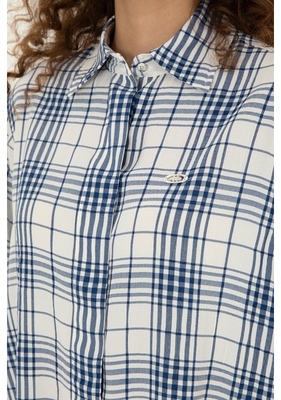U.S. Polo Assn. Kadın Lacivert Uzun Kollu Tunik Gömlek 50288652-VR033