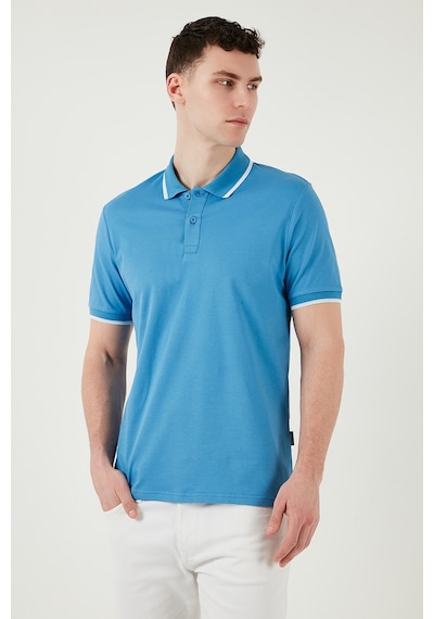 Buratti Pamuklu Regular Fit Erkek Polo Yaka T Shirt 5902063 Açık Mavi-Ekru Buratti Pamuklu Regular Fit Erkek Polo Yaka T Shirt 5902063 Açık Mavi-Ekru