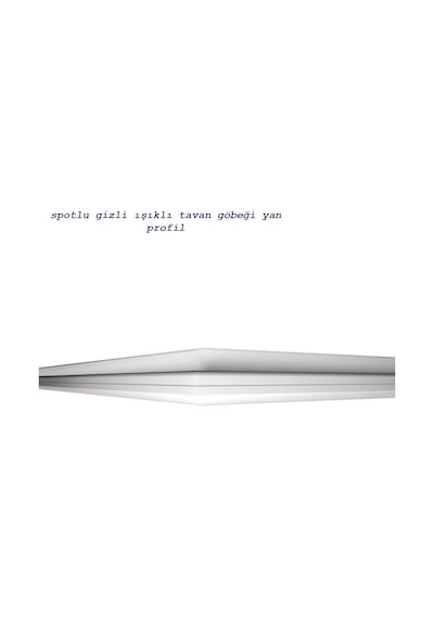 Motifpiyer spotlu gizli ışıklı tavan göbeği sgt-45-5 60X60X4.5cm