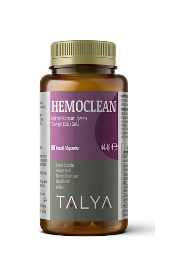 Talya Hemoclean Bitkisel Karışım İçeren Takviye Edici Gıda 60 Kapsül 