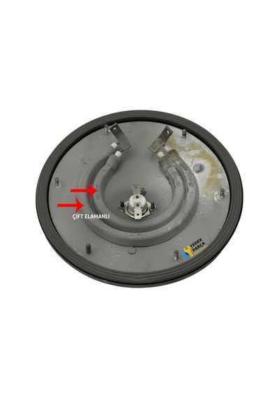 Gizli Çay Kazanı Ve Semaver Rezistansı 220v 2000 Watt 17 Cm Çift Elemanlı