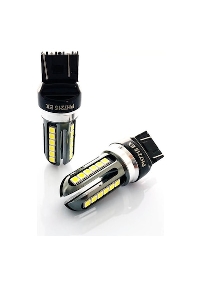 Photon T20 Çift Duy Beyaz Led Oto Ampul W21 5W Ph7215Ex