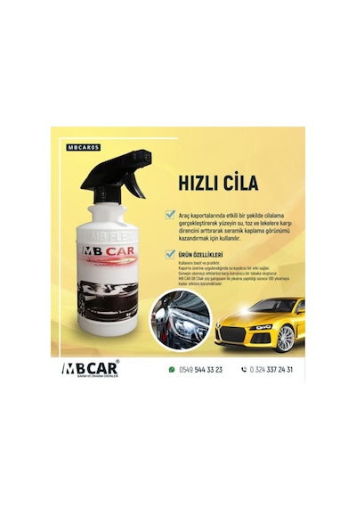 Mbflex Mb Car Araç Hızlı Cila 0.5lt