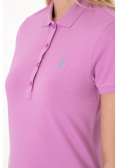 U.S. Polo Assn. Kadın Fuşya Basic Polo Yaka Tişört 50300830-VR023