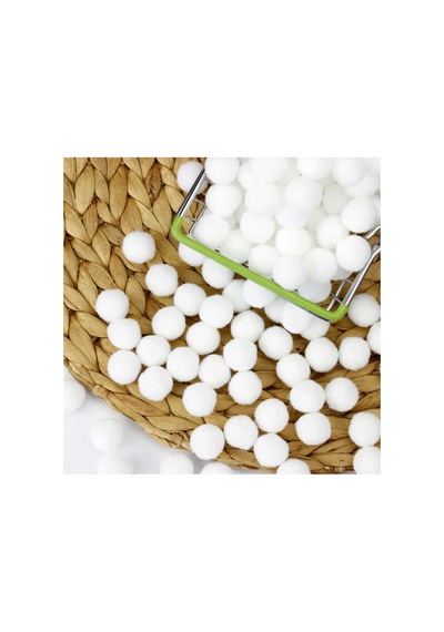 Peluş Ponpon Beyaz 2cm 50 Adet - 690269866