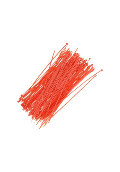 Tek-iş Kablo Bağı Plastik Cırt Kelepçe 200 Mm X 2.5 Mm Kırmızı 100 Adet