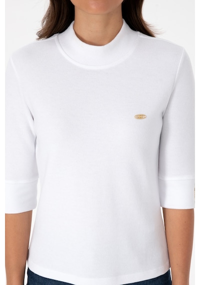 U.S. Polo Assn. Kadın Beyaz Düğme Detaylı Balıkçı Yaka Sweatshirt 50314156-VR013 U.S. Polo Assn. Kadın Beyaz Düğme Detaylı Balıkçı Yaka Sweatshirt 50314156-VR013