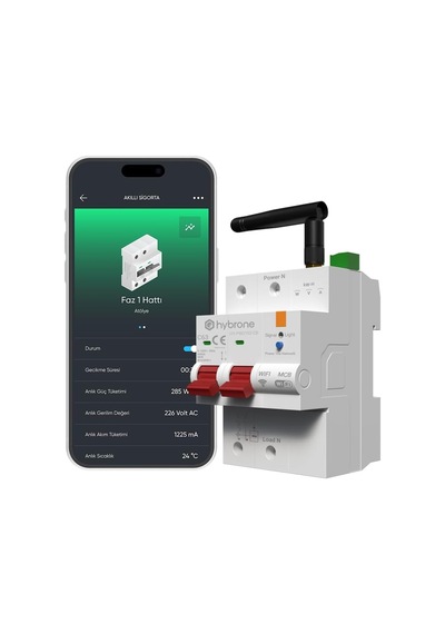 Akıllı Wi-fi Otomatik Sigorta, C Tipi 63a 2p, Akım Koruma Rölesi, 220v-240v