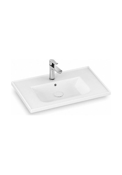 Isvea Sistema L İnce Formlu Lavabo 81x46,5 Cm Beyaz 10le50081