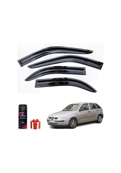 Caraks Seat Ibiza Mügen Cam Rüzgarlığı 1996-2001 Arası 4'lü Takım + Koku