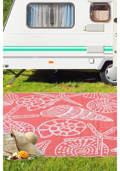 Savana Xl Plaj Kamp Karavan Piknik Bahçe Halısı Balkon Teras Hasır Mat Savan Halı 240x330 Kırmızı