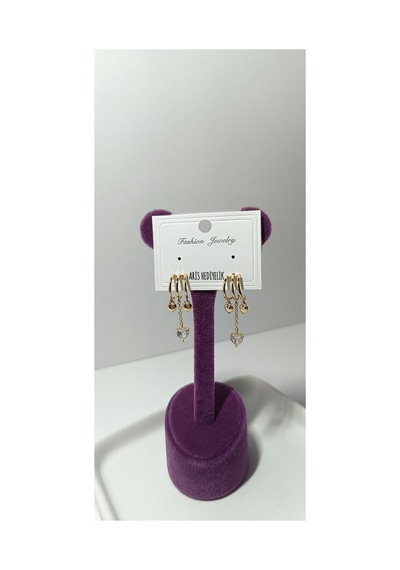Kalpli Küpe Sarı - 727003223 Sarı