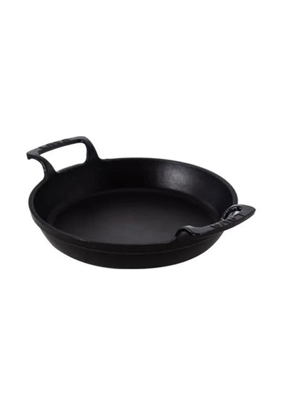 Lava Demir Döküm Yuvarlak 20 Cm Sahan Mat Siyah