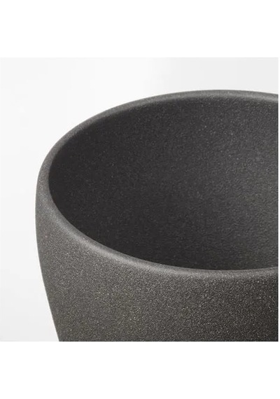 Sumuhome Persıllade Toprak Saksı Koyu Gri 12 Cm