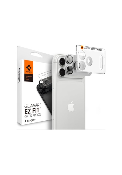 Apple Uyumlu iPhone 18 Pro İle Uyumlu Kamera Lens Koruyucu Tam Kaplayan Cam Kolay Kurulum Glas.tr Ez Fit Optik Pro Xl Silver - Agl12038 Diğer