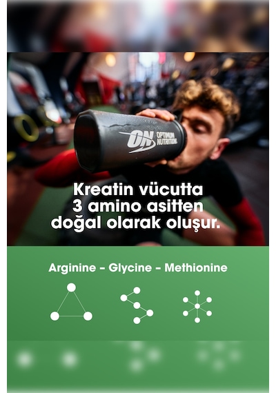 Creatine Kreatin Aromasız 317g 93 Servis Kas Gücü Ve Performans Artışı Desteği Aromasız