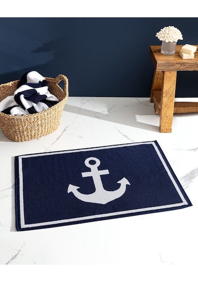 Madame Coco Anchor Ayak Havlusu - Lacivert - 50x80 Cm Hvlu000000012650 X 80 Cm-lacivert Çok Renkli