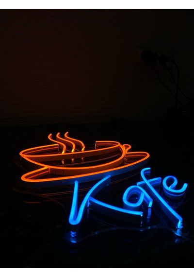 Kafe Fincan Neon Dekoratif Aydınlatma