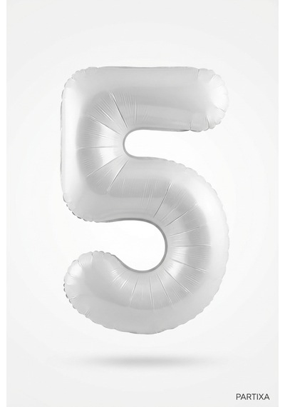 Beyaz 32 İnç Rakam 5 Folyo Balon 5 Yaş Doğum Günü Konsepti Sayı Balonu Helyum Uyumlu Parti Dekorasyon Süsleme Çok Renkli