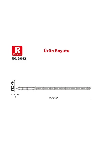 Reobrix 99012 Işın Kılıcı Sarı Yaratıcı Yapı Blok Seti Building Blocks Lightsaber - 598 Parça