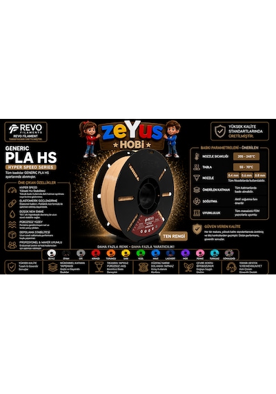 Generic Pla Hs Hyper Speed Filament Ten 1.75 Mm 1000 Gr Ten Filament