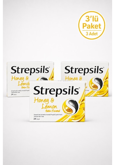 Strepsils Bal & Limon 24 Pastil 3 Adet