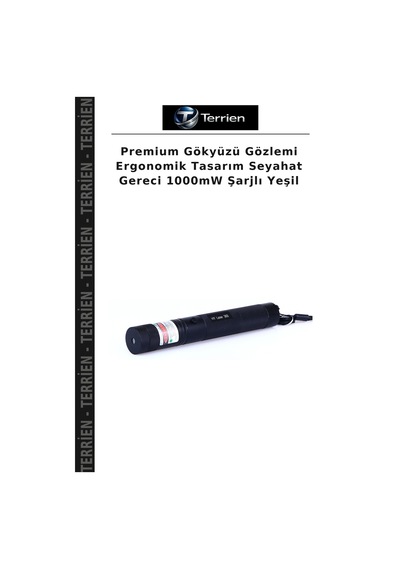 Premium Gökyüzü Gözlemi Ergonomik Tasarım Seyahat Gereci 1000mw Şarjlı Yeşil