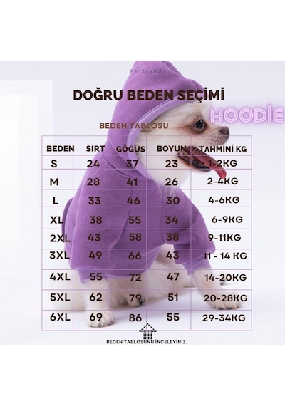 Pettrend Kırmızı Kanguru Cepli Kedi Köpek Hoodie Sweatshirt