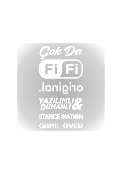 Arka Cam Sticker Set Oto Sticker Araba Sticker Model 6 (498607298)