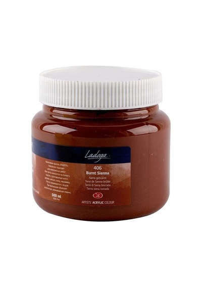 St. Petersburg Ladoga Akrilik Boya 500 Ml Burnt Sienna 406 Burnt Sienna