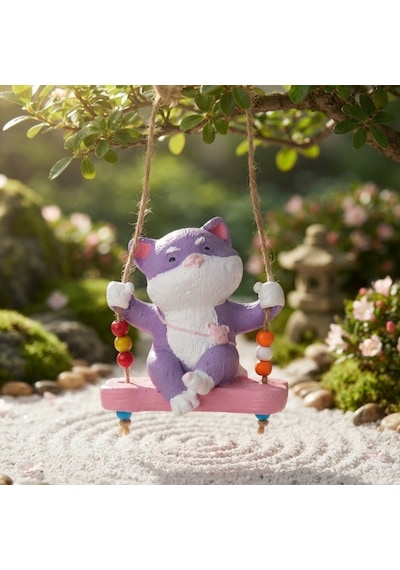 Sallanan Kedi O17 8x9 Cm