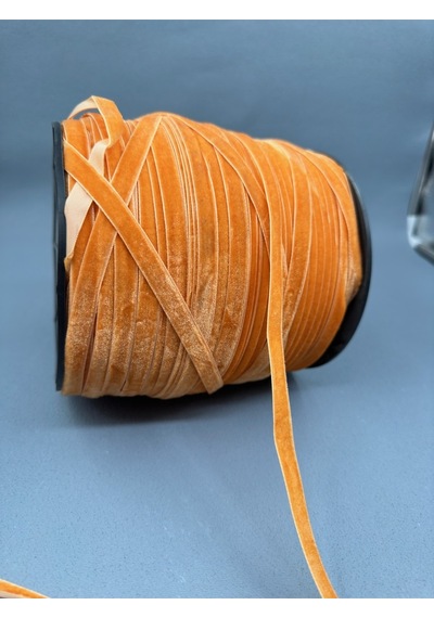 Paşateks- 1 Cm Düz Kadife-5 Metre Tarçın