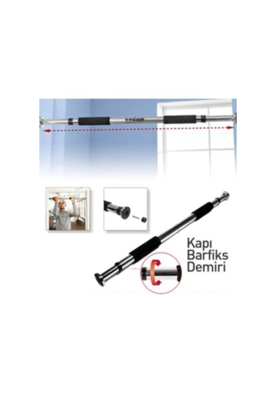 Tr Ayarlanabilir Kapı Ve Duvar Arası Barfiks Demiri 62-100 Cm Siyah, Barfiks Çekme Be0105.1e