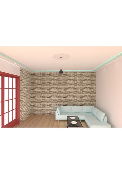 Motifpiyer Lamba Tavan Göbeği-52-model-16gen-56cm-2 Adet Beyaz