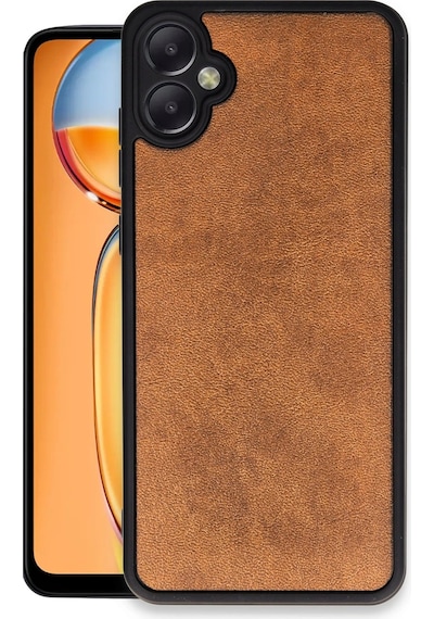 Cosmotex Newface Samsung Galaxy Uyumlu  A05 Kılıf Aras Deri Kapak - Taba